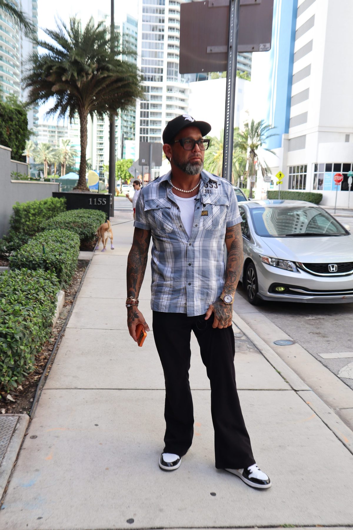 David Sugarman on a Brickell sidewalk in Miami